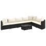 Set de sofás de jardín y cojines 8 piezas ratán sintético negro by , Garden sets - Ref: Foro24-3308384, Price: 544,79 €, Disc...