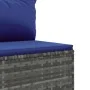 Set de sofás de jardín 4 pzas y cojines ratán sintético gris by , Garden sets - Ref: Foro24-3308367, Price: 247,06 €, Discoun...