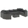 Set de sofás de jardín y cojines 10 pzas ratán sintético gris by , Garden sets - Ref: Foro24-3308402, Price: 618,73 €, Discou...