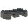 Set de sofás de jardín y cojines 10 pzas ratán sintético gris by , Garden sets - Ref: Foro24-3308402, Price: 635,13 €, Discou...