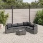 Set de sofás de jardín 7 pzas con cojines ratán sintético gris by , Garden sets - Ref: Foro24-3308378, Price: 459,06 €, Disco...