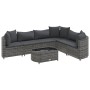 Set de sofás de jardín 7 pzas con cojines ratán sintético gris by , Garden sets - Ref: Foro24-3308378, Price: 481,59 €, Disco...