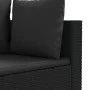 Gartensofagarnitur 7-teilig mit schwarzen Polstern aus synthetischem Rattan von , Gartensets - Ref: Foro24-3308435, Preis: 49...