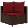 Set comedor de jardín 5 piezas y cojines ratán sintético marrón by , Garden sets - Ref: Foro24-3308373, Price: 327,04 €, Disc...