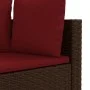 Garten-Essgruppe, 5-teilig, mit braunen Kunststoff-Rattan-Kissen. von , Gartensets - Ref: Foro24-3308373, Preis: 302,10 €, Ra...