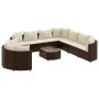 Set de sofás de jardín 10 pzas y cojines ratán sintético marrón by , Garden sets - Ref: Foro24-3308409, Price: 652,55 €, Disc...