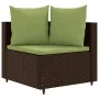 Set de sofás de jardín 10 pzas y cojines ratán sintético marrón by , Garden sets - Ref: Foro24-3308414, Price: 794,39 €, Disc...