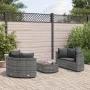 Gartensitzgruppe mit 5-teiligen Sofas und Kissen aus grauem synthetischem Rattan. von , Gartensets - Ref: Foro24-3308442, Pre...