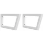 Soportes estante de lavabo 2 unidades trapecio acero blanco by , Supports and crossbars - Ref: Foro24-4007280, Price: 32,14 €...