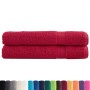 Premium-Handtücher SOLUND, 2 Stück, rot, 100x200 cm, 600 g/m². von , Handtücher - Ref: Foro24-137413, Preis: 58,35 €, Rabatt: %