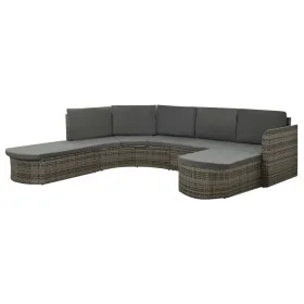 Set de muebles de jardín 4 pzas y cojines ratán sintético gris by vidaXL, Garden sets - Ref: Foro24-312176, Price: 707,04 €, ...