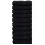Duschhandtücher SOLUND 10 Stück schwarz 70x140 cm 600 g/m² von , Handtücher - Ref: Foro24-137430, Preis: 122,11 €, Rabatt: %