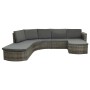 Set de muebles de jardín 4 pzas y cojines ratán sintético gris by vidaXL, Garden sets - Ref: Foro24-312176, Price: 714,40 €, ...