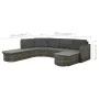Set de muebles de jardín 4 pzas y cojines ratán sintético gris von vidaXL, Gartensets - Ref: Foro24-312176, Preis: 703,59 €, ...