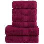 Premium-Handtuchset SOLUND, 6-teilig, Bordeaux, 600 g/m². von , Handtücher - Ref: Foro24-137556, Preis: 59,14 €, Rabatt: %