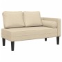 Sofá diván con cojines tela crema by , Daybeds - Ref: Foro24-4007584, Price: 169,73 €, Discount: %