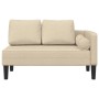 Sofá diván con cojines tela crema by , Daybeds - Ref: Foro24-4007584, Price: 169,73 €, Discount: %
