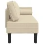 Sofá diván con cojines tela crema de , Divanes - Ref: Foro24-4007584, Precio: 166,17 €, Descuento: %