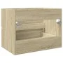 Armario de lavabo contrachapada roble Sonoma 60x38,5x45 cm by , Bathroom furniture - Ref: Foro24-849636, Price: 44,94 €, Disc...