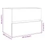 Armario de lavabo contrachapada roble Sonoma 60x38,5x45 cm by , Bathroom furniture - Ref: Foro24-849636, Price: 44,94 €, Disc...