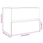 Waschbeckenunterschrank aus Eichen-Sonoma-Sperrholz 60x38,5x45 cm von , Badezimmermöbel - Ref: Foro24-849636, Preis: 46,19 €,...