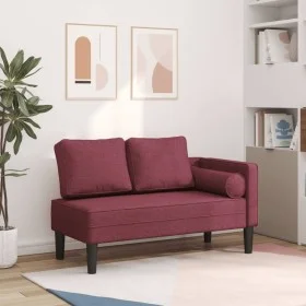 Sofá diván con cojines tela rojo tinto by , Daybeds - Ref: Foro24-4007586, Price: 167,67 €, Discount: %