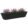 Blumenkästen mit Haken, 2 Stück, schwarzes Kunststoff-Rattan. von , Töpfe und Pflanzgefäße - Ref: Foro24-366404, Preis: 82,90...