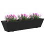 Blumenkästen mit Haken, 2 Stück, schwarzes Kunststoff-Rattan. von , Töpfe und Pflanzgefäße - Ref: Foro24-366404, Preis: 93,70...