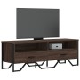 Mueble de TV madera de ingeniería marrón roble 122x34x41 cm by , TV Furniture - Ref: Foro24-848583, Price: 73,08 €, Discount: %