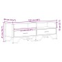 Mueble de TV madera de ingeniería marrón roble 122x34x41 cm by , TV Furniture - Ref: Foro24-848583, Price: 73,08 €, Discount: %