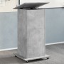 Atril con ruedas y cajón madera ingeniería hormigón 55x55x107cm by , Desks - Ref: Foro24-848027, Price: 107,28 €, Discount: %