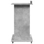 Atril con ruedas y cajón madera ingeniería hormigón 55x55x107cm by , Desks - Ref: Foro24-848027, Price: 107,28 €, Discount: %