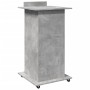 Atril con ruedas y cajón madera ingeniería hormigón 55x55x107cm by , Desks - Ref: Foro24-848027, Price: 107,28 €, Discount: %