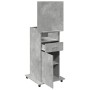 Atril con ruedas y cajón madera ingeniería hormigón 55x55x107cm by , Desks - Ref: Foro24-848027, Price: 107,28 €, Discount: %