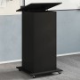 Atril con ruedas y cajón madera ingeniería negro 55x55x107 cm by , Desks - Ref: Foro24-848025, Price: 152,51 €, Discount: %