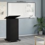 Atril con ruedas y cajón madera ingeniería negro 55x55x107 cm by , Desks - Ref: Foro24-848025, Price: 152,51 €, Discount: %