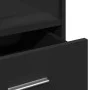 Atril con ruedas y cajón madera ingeniería negro 55x55x107 cm de , Escritorios - Ref: Foro24-848025, Precio: 172,78 €, Descue...