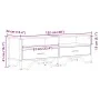 TV-Möbel aus geräucherter Eichen-Ingenieurholz 122x34x41 cm von , TV-Möbel - Ref: Foro24-848581, Preis: 70,56 €, Rabatt: %