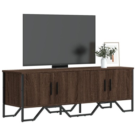 Mueble de TV madera de ingeniería marrón roble 122x34x41 cm by , TV Furniture - Ref: Foro24-848588, Price: 62,36 €, Discount: %