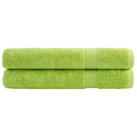 Toallas premium SOLUND 2 uds verde manzana 100x200 cm 600 gsm de , Toallas - Ref: Foro24-137509, Precio: 60,44 €, Descuento: %