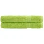 Toallas premium SOLUND 2 uds verde manzana 100x200 cm 600 gsm de , Toallas - Ref: Foro24-137509, Precio: 57,09 €, Descuento: %