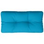 Cojín para sofá de palets de tela azul claro 80x40x12 cm by , Cushions for chairs and sofas - Ref: Foro24-360605, Price: 25,0...