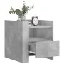 Mesita de noche madera de ingeniería gris hormigón 45x50x50 cm by , Nightstands - Ref: Foro24-848279, Price: 54,38 €, Discoun...
