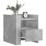 Mesita de noche madera de ingeniería gris hormigón 45x50x50 cm von , Nachttische - Ref: Foro24-848279, Preis: 55,02 €, Rabatt: %