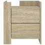 Mesita de noche madera de ingeniería roble Sonoma 45x50x50 cm von , Nachttische - Ref: Foro24-848285, Preis: 55,30 €, Rabatt: %