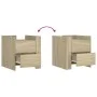 Mesita de noche madera de ingeniería roble Sonoma 45x50x50 cm von , Nachttische - Ref: Foro24-848285, Preis: 55,30 €, Rabatt: %