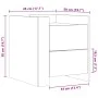 Mesita de noche madera de ingeniería roble Sonoma 45x50x50 cm von , Nachttische - Ref: Foro24-848285, Preis: 55,30 €, Rabatt: %