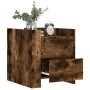 Mesita de noche madera de ingeniería roble ahumado 45x50x50 cm by , Nightstands - Ref: Foro24-848287, Price: 56,47 €, Discoun...
