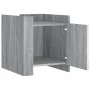 Mesita de noche madera de ingeniería gris Sonoma 45x50x50 cm de , Mesitas de noche - Ref: Foro24-848302, Precio: 47,72 €, Des...