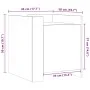 Mesita de noche madera de ingeniería gris Sonoma 45x50x50 cm de , Mesitas de noche - Ref: Foro24-848302, Precio: 47,72 €, Des...
